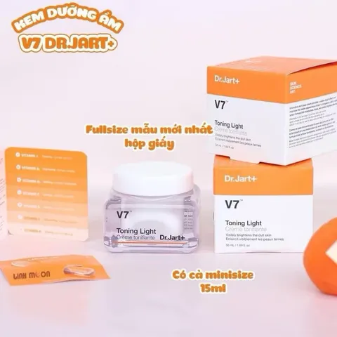 Kem Dưỡng Hỗ Trợ Làm Trắng Da, Giảm Thâm Mụn Dr.Jart+ V7 Toning Light 50ml 788149