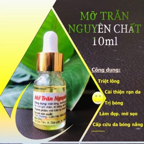 Mỡ trăn dùng phục hồi da, triệt lông, mềm sẹo đa năng 788159