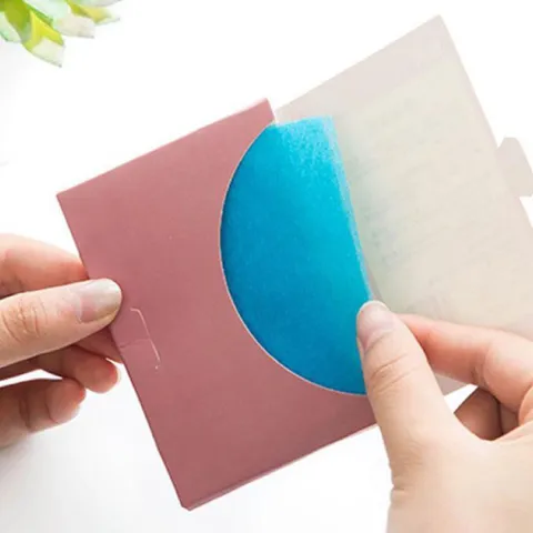 HOT Giấy Thấm Dầu Một Gói 50 Miếng trong nước Trung làm chủ dầu thừa ngấm dầu trên da hiệu quả 788214