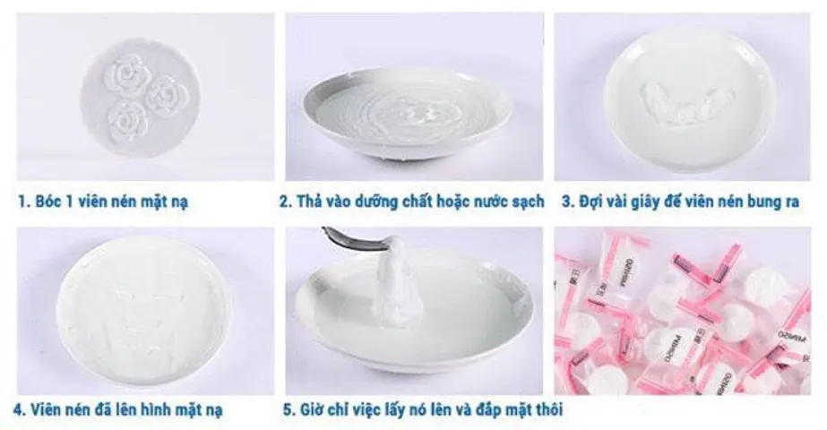 Combo 10 Mặt nạ dạng viên nén MINISO JAPAN 788253