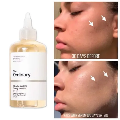 Nước Toner cân bằng da, tẩy da chết The Ordinary Glycolic Acid 7% Toning Solution pH~3.6 240ml 788303