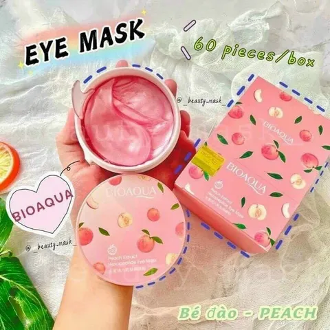 Hộp 60 miếng Mask mắt bioaqua có công dụng cấp ẩm, thư giãn mắt 788324