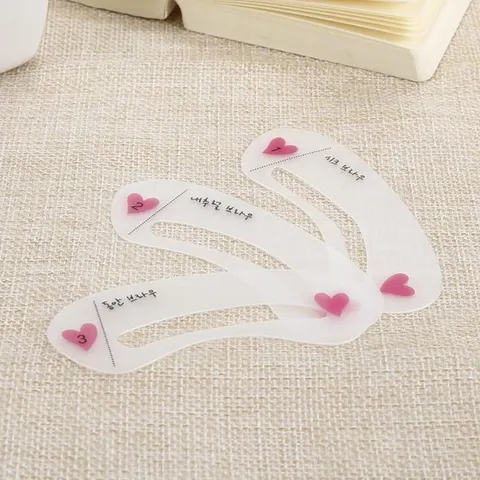 Set 3 hình dạng khuôn kẻ lông mày khác nhau (thanh lịch, cổ điển, tinh tế, quyến rũ 788409