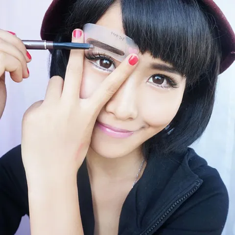 Set 2 Khuôn kẻ chân mày tiện tích Mini Brow Class bộ 3 kiểu 788560