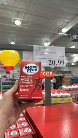Viên uống Schiff Move Free Joint Health Advanced |200 viên| Kích thích tạo dịch khớp - Nuôi dưỡng sụn khớp & Phục hồi tổn thương khớp [S/P Chuẩn Mỹ]