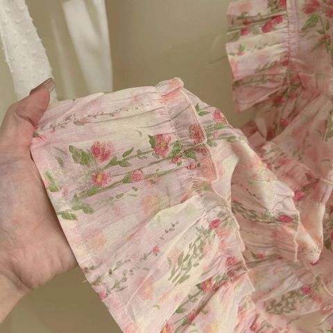 Hàng QC - Váy đầm bé gái hoa đũi cánh tiên xinh xắn điệu đà mùa hè