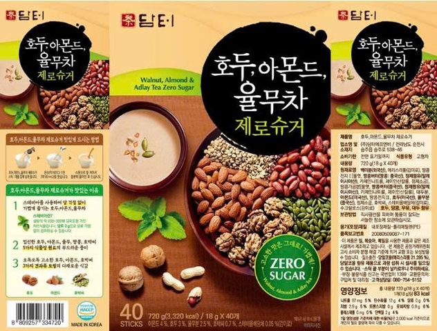Ngũ Cốc Damtuh Zero Sugar 5 Loại Hạt Hàn Quốc 40 Gói (720g)