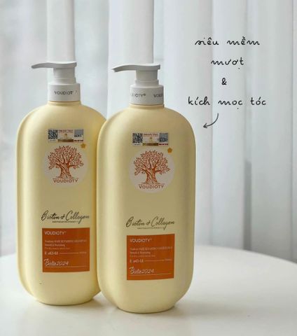 Dầu Gội Xả Biotin Collagen Repair Siêu Mượt Phục Hồi Hỗ Trợ Mọc Tóc 1000ml + 1000ml [hàng nhập khẩu]