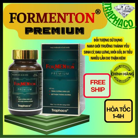 [ Che Tên] Formenton Premium Hỗ trợ Bổ Thận Nam,Cải Thiện Chức Năng Thận,Tăng Cường Sức Khoẻ hộp 30V