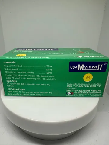 Viên nhai hỗ trợ tiêu hóa USA MYLAZA II hộp 100 viên
