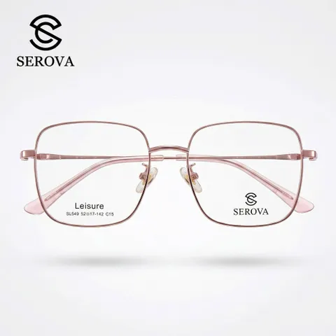 Kính mắt Titanium cao cấp hãng SEROVA SL549 - C15, gọng kính cận, chất liệu Titan siêu nhẹ 788748