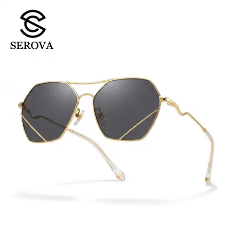 Kính râm cao cấp dành cho Nữ, chính hãng SEROVA SS9045, giọng mạ vàng 788767
