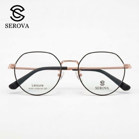 Kính mắt cao cấp chính hãng SEROVA SL543 - C07, gọng vàng 788768