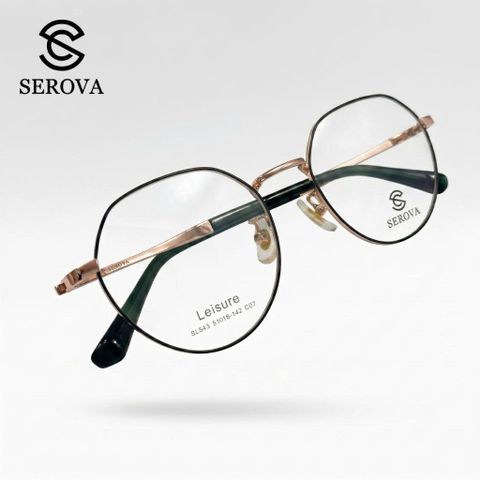 Kính mắt cao cấp chính hãng SEROVA SL543 - C07, gọng vàng 788768