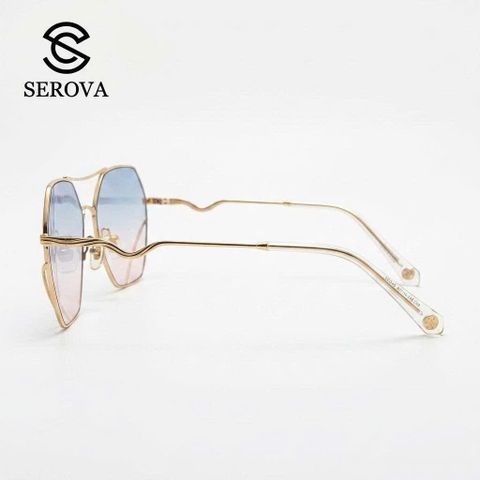 Kính râm cao cấp dành cho Nữ, chính hãng SEROVA SS9045, giọng mạ vàng 788772