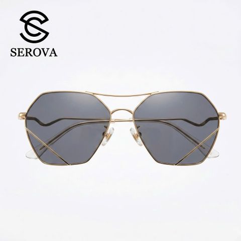 Kính râm cao cấp dành cho Nữ, chính hãng SEROVA SS9045, giọng mạ vàng 788772