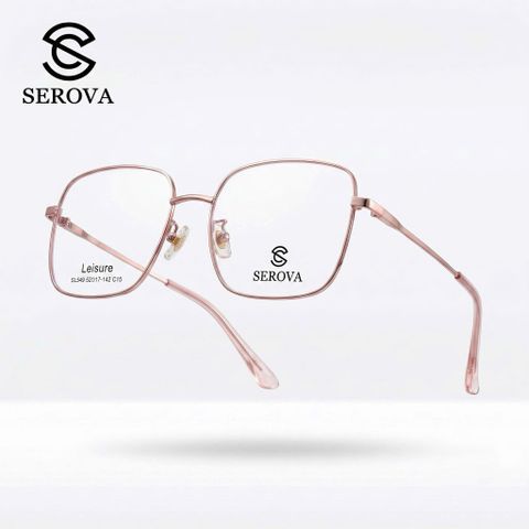 Kính mắt Titanium cao cấp hãng SEROVA SL549 - C15, gọng kính cận, chất liệu Titan siêu nhẹ 788788