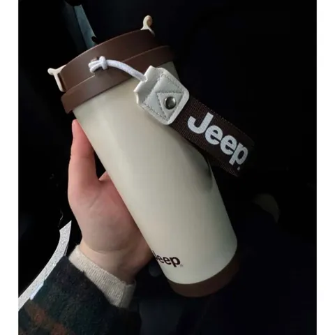 Cốc Giữ Nhiệt Jeep 500ml Inox 316 Cao Cấp – Ly Cafe Chống Tràn