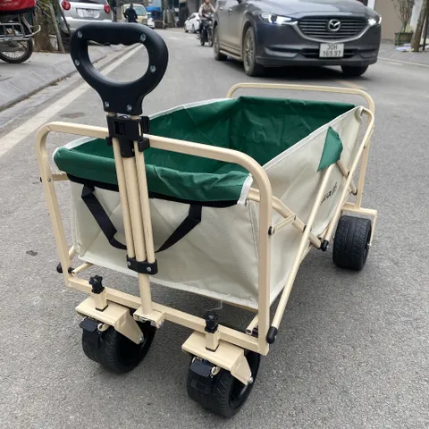 Xe kéo gấp gọn đa năng FREEAIR, camping dã ngoại, kéo đồ nặng - bánh lớn