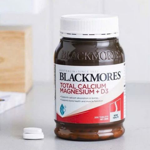 Viên uống Blackmores Total Calcium Magnesium + D3 |125 & 200 viên| Kích thích hình thành xương - Tăng trưởng & duy trì xương khỏe mạnh [S/P Chuẩn Úc]