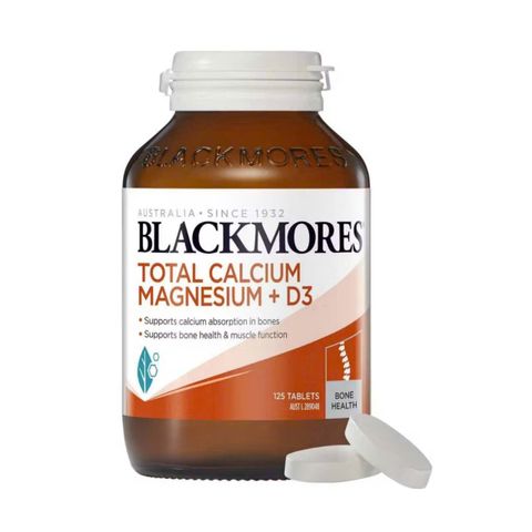 Viên uống Blackmores Total Calcium Magnesium + D3 |125 & 200 viên| Kích thích hình thành xương - Tăng trưởng & duy trì xương khỏe mạnh [S/P Chuẩn Úc]