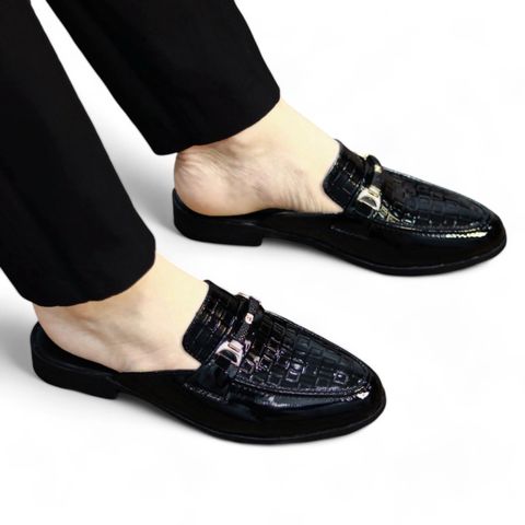 Sục Nam Cao Cấp Tận Xưởng - Giày Sục Nam Đế Cao 3cm Chống Trượt - Giày Sục Da Nam Vân Caro Nổi Bật Siêu Mềm RUNO G16