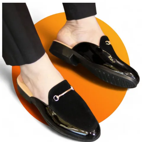 Sục Da Nam Cao Cấp - Giày Sục Nam Da Bò Vân Phối Nỉ Nhung - Giày Lười Nam Sục Đế Cao 3cm Chống Trượt Mềm Mại RUNO G5