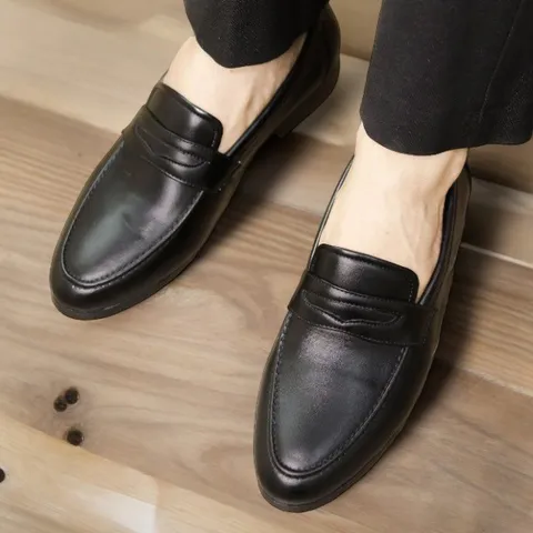 Giày Âu Nam Không Dây Da Mềm Êm Chân Giày Tây Nam Công Sở Trẻ Trung Đế Khâu Chắc Chắn Chụp Kỷ Yếu Đẹp Rẻ RUNO G15