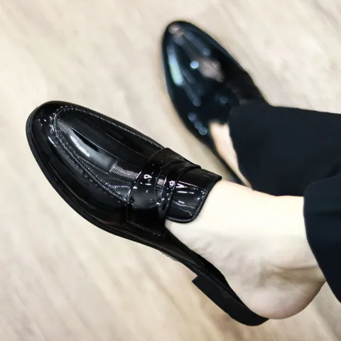 Giày Sục Nam Đế Đúc 3cm Chống Trượt - Giày Xục Nam Da PU Thiết Kế Sang Trọng - Sục Lười Nam Siêu Mềm Mại RUNO G37