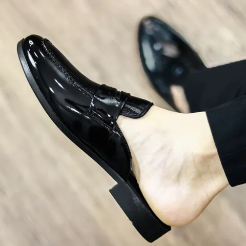 Giày Sục Nam Đế Đúc 3cm Chống Trượt - Giày Xục Nam Da PU Thiết Kế Sang Trọng - Sục Lười Nam Siêu Mềm Mại RUNO G37