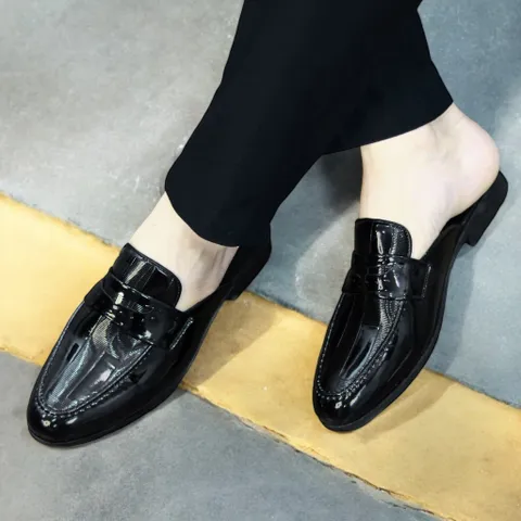 Giày Sục Nam Đế Đúc 3cm Chống Trượt - Giày Xục Nam Da PU Thiết Kế Sang Trọng - Sục Lười Nam Siêu Mềm Mại RUNO G37