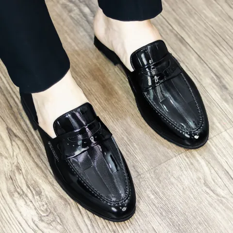 Giày Sục Nam Đế Đúc 3cm Chống Trượt - Giày Xục Nam Da PU Thiết Kế Sang Trọng - Sục Lười Nam Siêu Mềm Mại RUNO G37