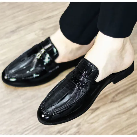 Giày Sục Nam Đế Đúc 3cm Chống Trượt - Giày Xục Nam Da PU Thiết Kế Sang Trọng - Sục Lười Nam Siêu Mềm Mại RUNO G37
