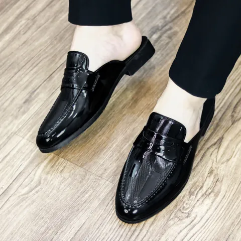 Giày Sục Nam Đế Đúc 3cm Chống Trượt - Giày Xục Nam Da PU Thiết Kế Sang Trọng - Sục Lười Nam Siêu Mềm Mại RUNO G37