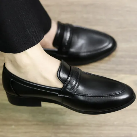 Giày Âu Nam Không Dây Da Mềm Cao Cấp Giày Tây Nam Công Sở Trẻ Trung Đế Khâu Chắc Chắn RUNO G14