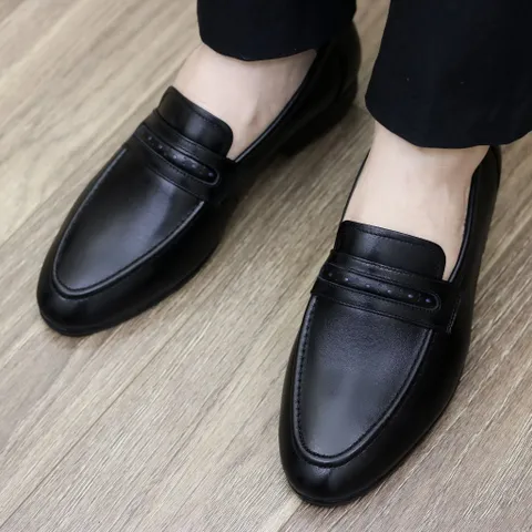 Giày Âu Nam Không Dây Da Mềm Cao Cấp Giày Tây Nam Công Sở Trẻ Trung Đế Khâu Chắc Chắn RUNO G14