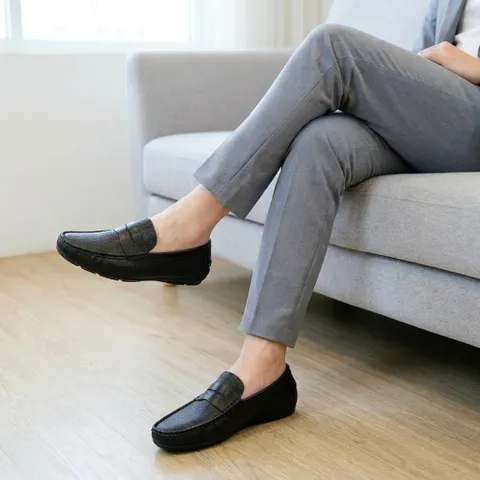 Giày Lười Nam Chụp Kỷ Yếu Đẹp Giày Moca Nam Lịch Lãm Công Sở Da Mềm Đế Bệt Khâu Chỉ Bền Đẹp Rẻ Nhất RUNO G68