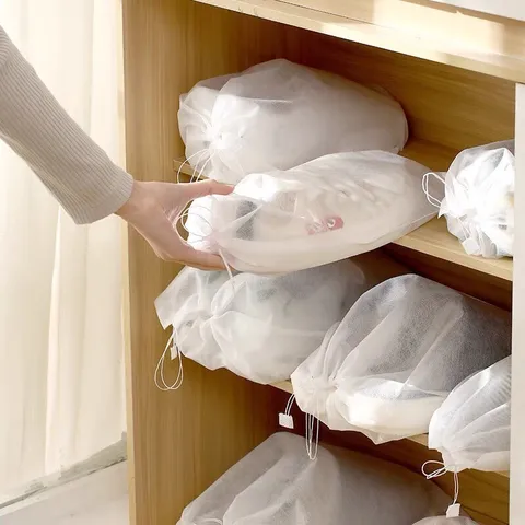 Túi Đựng Giày Dép Dây Rút Chống Thấm Nước RUNO - Giải Pháp Bảo Quản Giày Dép Khỏi Bụi Bẩn và Côn Trùng, Kích Thước 30x37cm