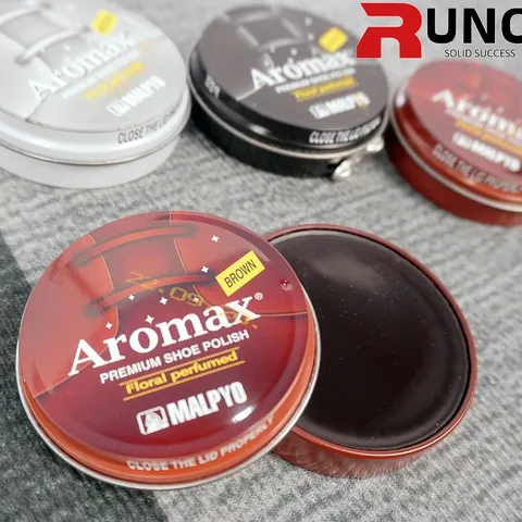Xi đánh giày Aromax Hàn Quốc cao cấp chính hãng, phụ kiện giầy, xi sáp thơm bảo vệ da giày bền đẹp đủ màu RUNO