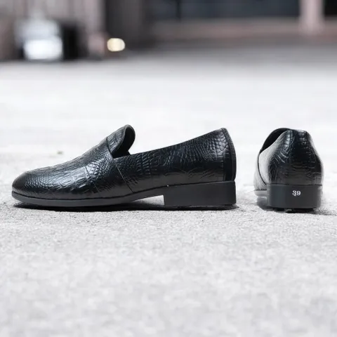 Giày Đế Cao Nam 3cm Vân Cá Sấu Quyền Lực Giày Âu Nam Chụp Kỷ Yếu Lịch Lãm Công Sở Đế Khâu Siêu Bền Đẹp Rẻ Mới RUNO G21