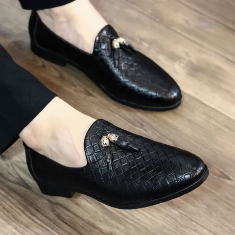 Giày Tây Nam Công Sở Vân Đan - Giày Nam Cao Cấp Đi Tiệc Chụp Kỷ Yếu Chú Rể Lịch Lãm Form Chuẩn Êm Chân Giá Rẻ RUNO G1