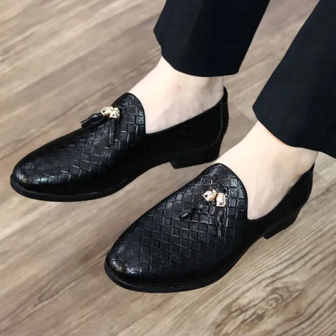 Giày Âu Nam Lịch Lãm - Giày Tây Nam Trẻ Trung Đế Mềm Khâu Sẵn Đi Làm Đi Chơi Da PU Cao Cấp Chống Nhăn Bền RUNO G1