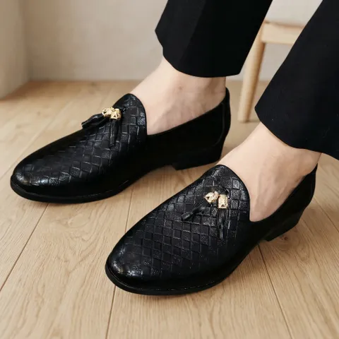Giày Tây Nam Công Sở Vân Đan - Giày Nam Cao Cấp Đi Tiệc Chụp Kỷ Yếu Chú Rể Lịch Lãm Form Chuẩn Êm Chân Giá Rẻ RUNO G1