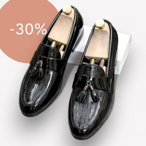 Giày da công sở nam cao cấp đen PU microfiber, đế cao su mềm chống trượt, phong cách lịch lãm - Giày cưới tiện lợi RUNO G26