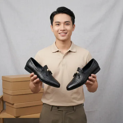 Giày Âu Nam Lịch Lãm - Giày Tây Nam Trẻ Trung Đế Mềm Khâu Sẵn Đi Làm Đi Chơi Da PU Cao Cấp Chống Nhăn Bền RUNO G1