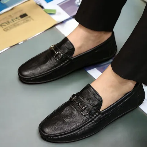 Giày Moca Nam Đi Làm Lịch Sự Giày Lười Nam Công Sở Da Mềm Đế Cao Su Khâu Chỉ Siêu Bền Đẹp Mới Nhất Năm RUNO G31