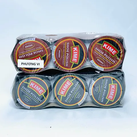 Xi đánh giày KIME cao cấp chính hãng dạng sáp đủ màu nâu đen, phụ kiện giầy, làm sạch và bảo vệ da giày bền đẹp hơn RUNO