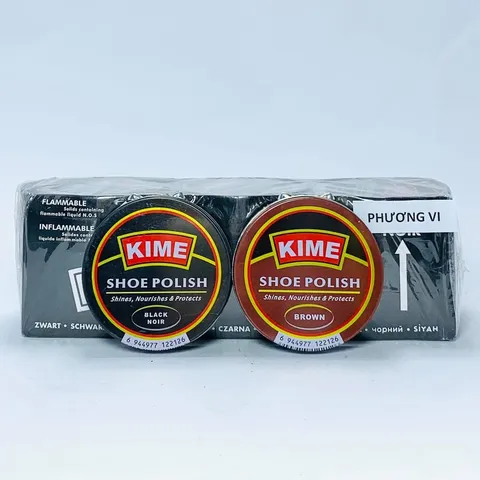 Xi đánh giày KIME cao cấp chính hãng dạng sáp đủ màu nâu đen, phụ kiện giầy, làm sạch và bảo vệ da giày bền đẹp hơn RUNO