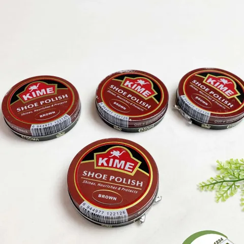 Xi đánh giày KIME cao cấp chính hãng dạng sáp đủ màu nâu đen, phụ kiện giầy, làm sạch và bảo vệ da giày bền đẹp hơn RUNO