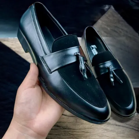 Giày Âu Nam Đi Làm Đẹp Đế Khâu Siêu Bền Tăng Chiều Cao 3cm Giày Tây Nam Công Sở Da Mờ Phối Nhung Trẻ Trung Rẻ RUNO G4